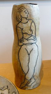 Vase with Standing Figure by Pratibha Gupta