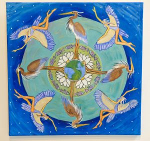 Heron Mandala by Jennifer Kunin
