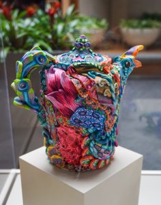 Tall Parrot Teapot by Layl McDill
