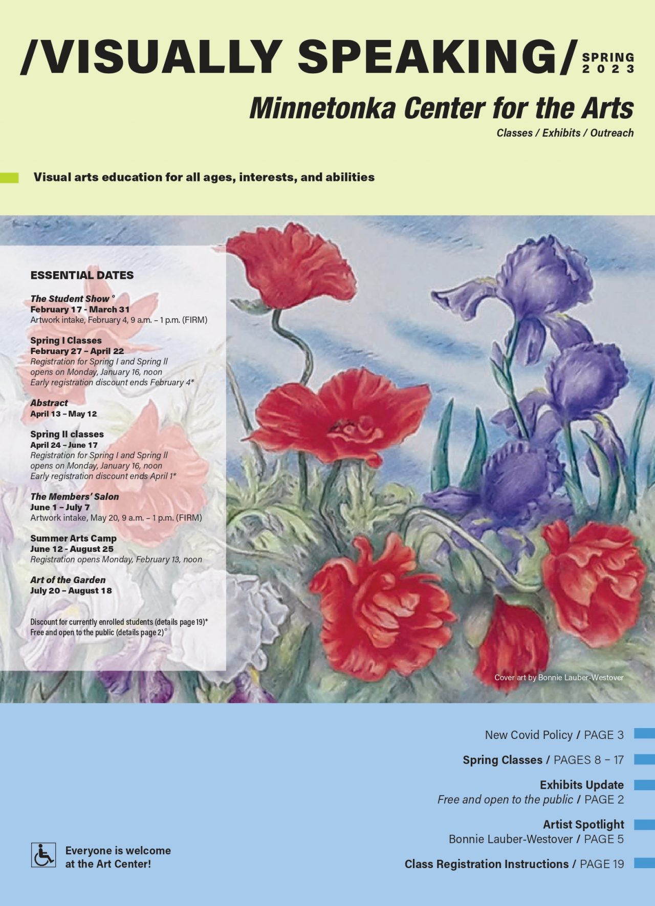 Class Catalogs Center for the Arts